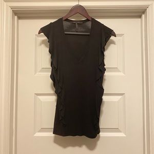 BCBGMAXAZRIA Ruffle Top